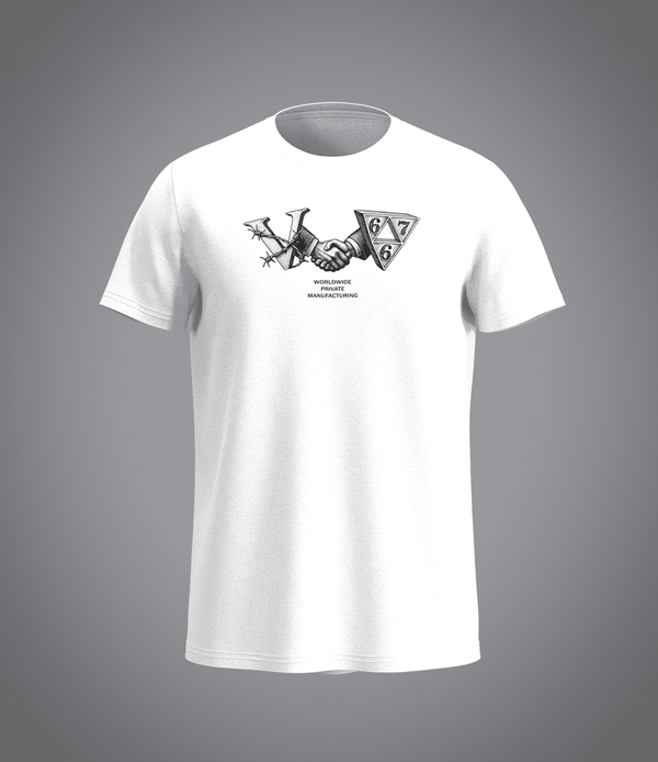 T-shirt blanc VRUNK X 667 VRUNK