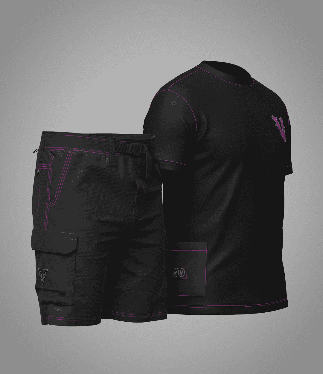 Ensemble Cargo Noir VRUNK
