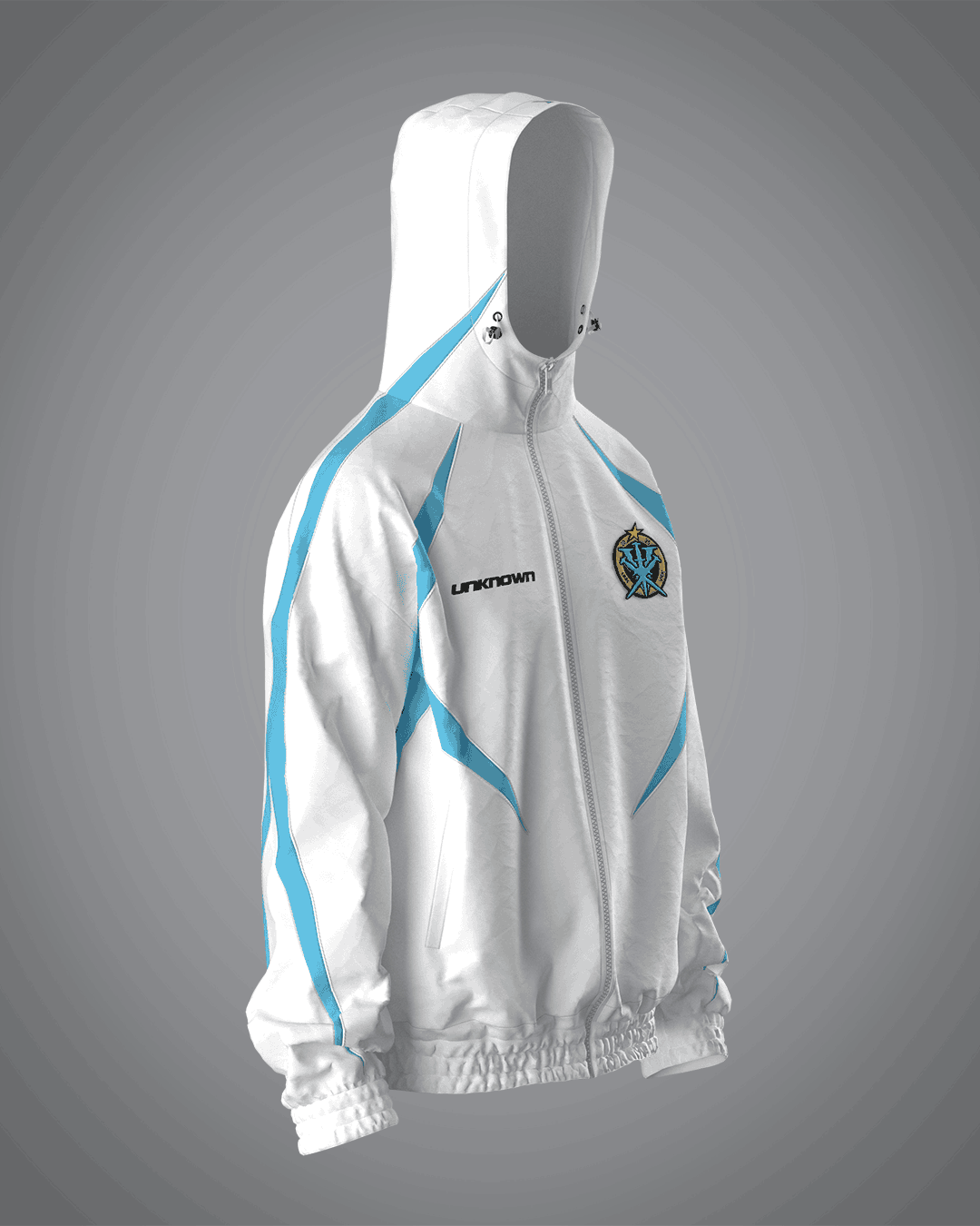 VRUNK X UNKNOWN - TRACK TOP WHITE VRUNK