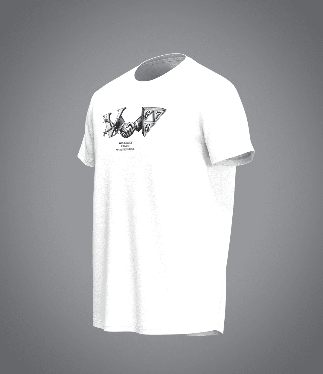T-shirt blanc VRUNK X 667 VRUNK
