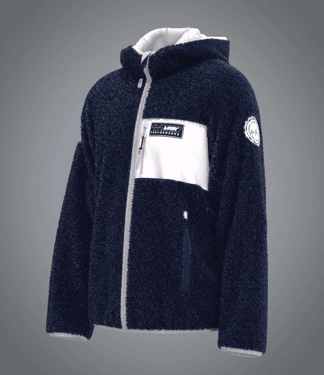 Veste Sherpa Blue Grey VRUNK