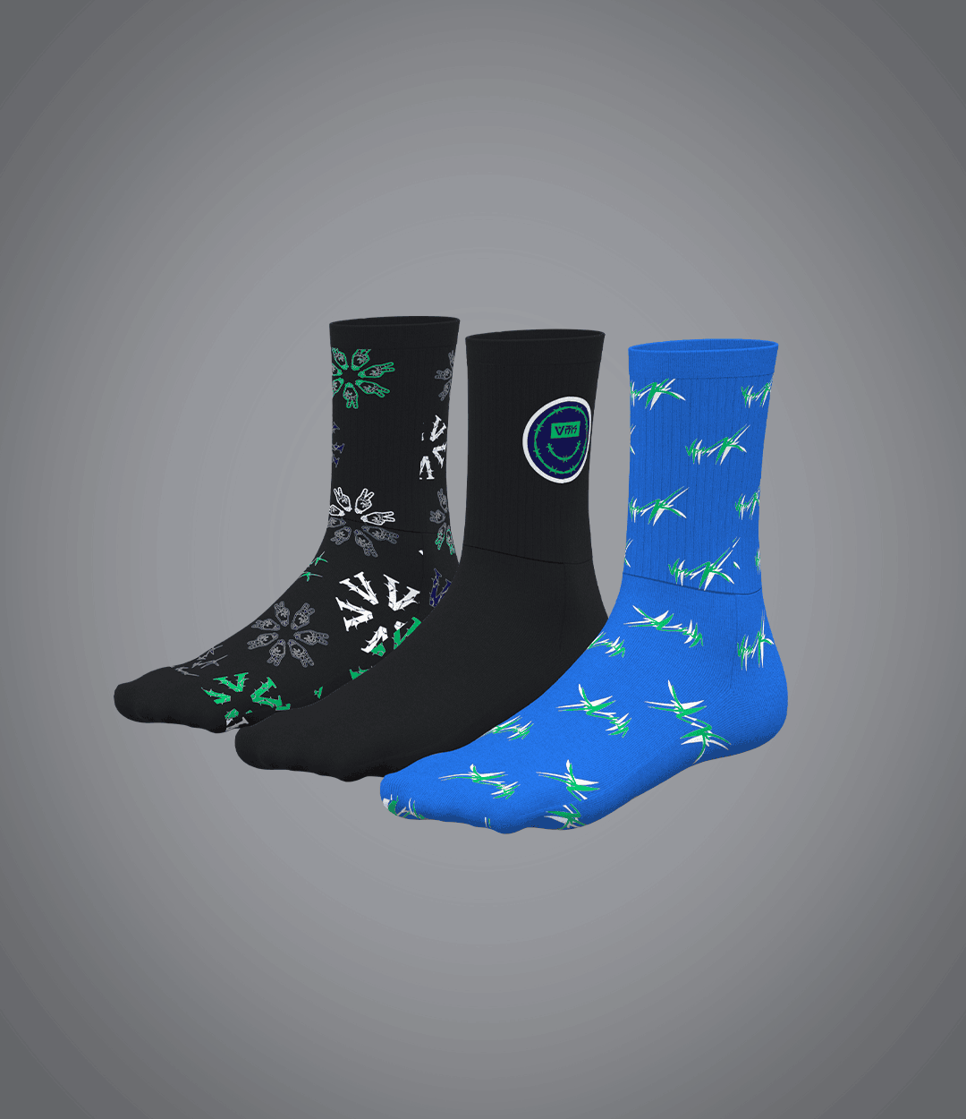 Pack chaussettes Blue Green VRUNK