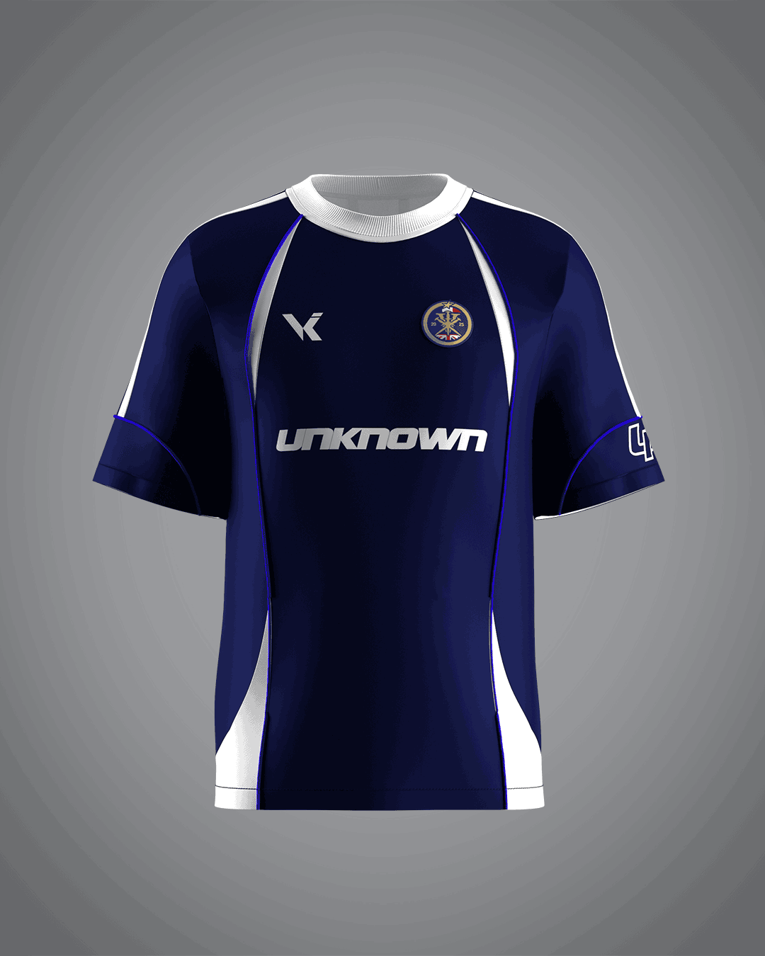 VRUNK X UNKNOWN - FOOTBALL TEE BLUE VRUNK