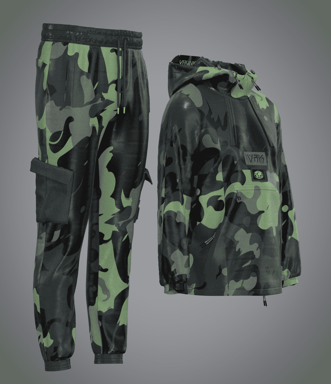 Ensemble Camouflage Kaki VRUNK