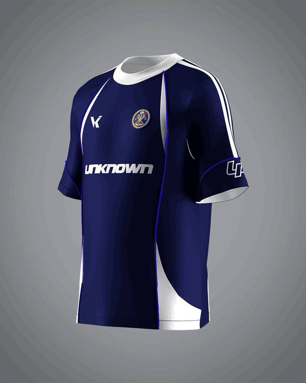 VRUNK X UNKNOWN - FOOTBALL TEE BLUE VRUNK