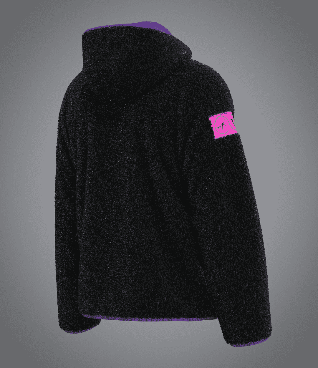 Veste Sherpa Black Purple VRUNK