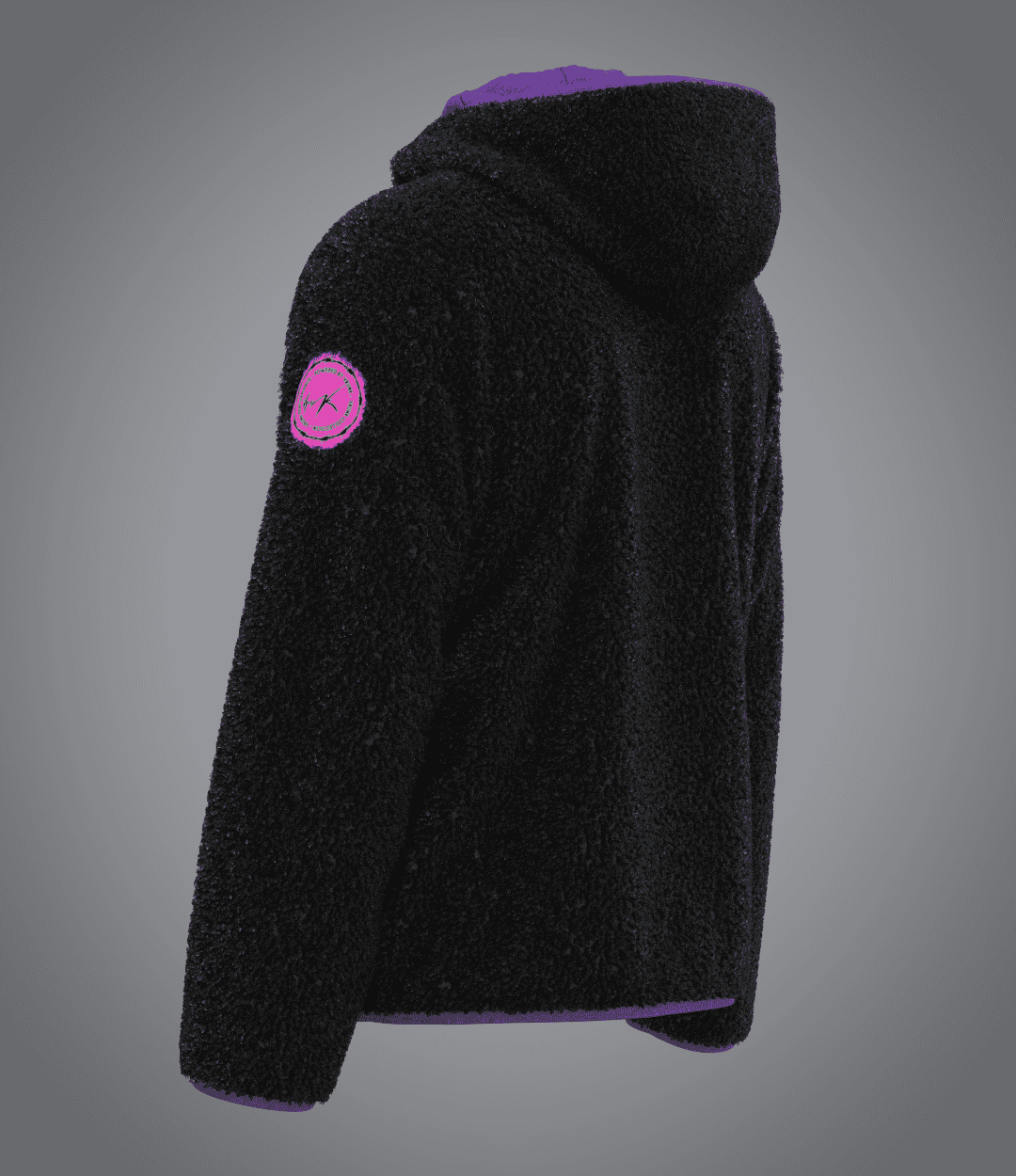 Veste Sherpa Black Purple VRUNK