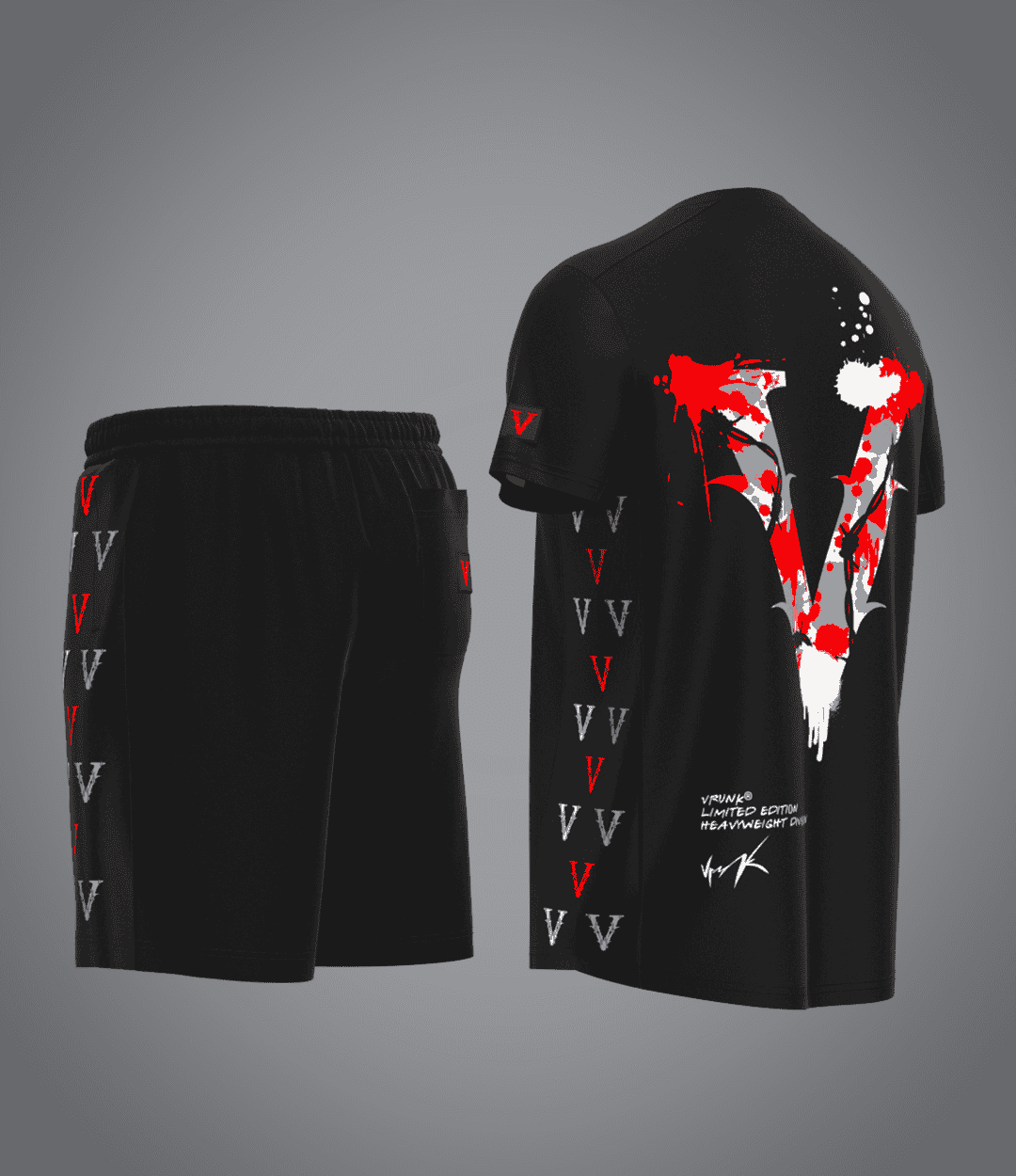 Ensemble Red Scarface Noir VRUNK