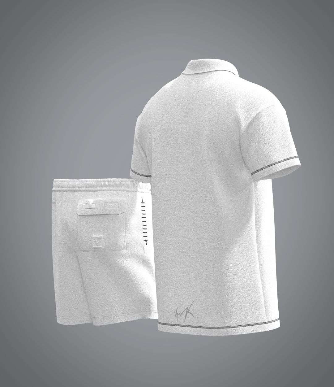 Ensemble Full Sponge White Silver VRUNK