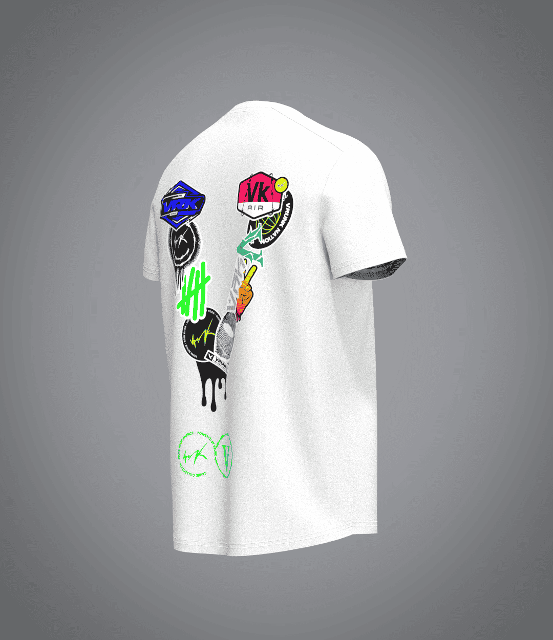 Tee-Shirt Stick The World Blanc VRUNK