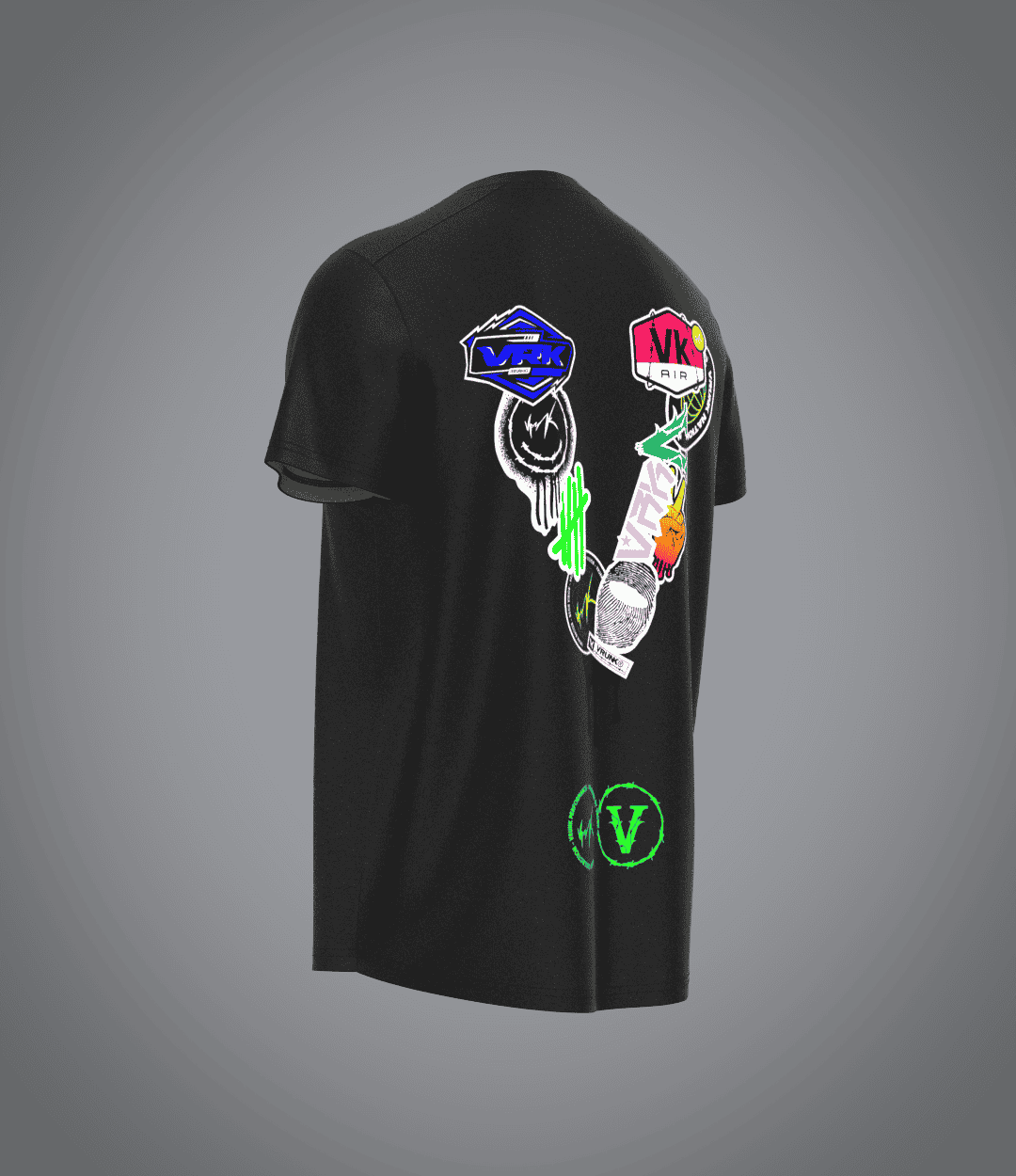 Tee-Shirt Stick The World Noir VRUNK